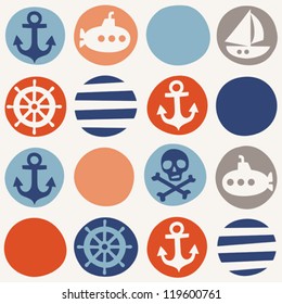 Navy seamless pattern