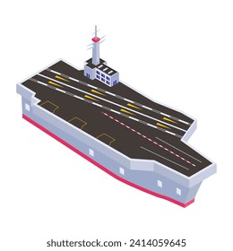 Eine Marineschifffahrtssymbol einzeln auf weißem Hintergrund