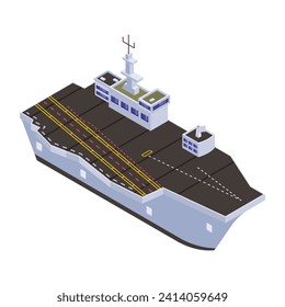 Un icono de un barco de la marina aislado en fondo blanco
