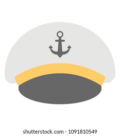 
A navy soldier hat with nautical 
