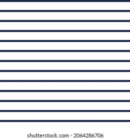 Navy stripes on a white background. Geometric ornament for textile design.