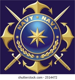 NAVY style badge