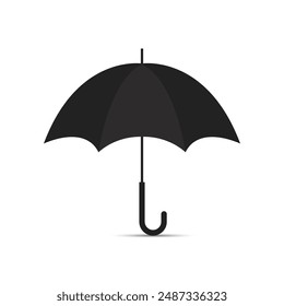 Navy umbrella vector illustration isolated on white background. Umbrella Icon for Graphic Design Projects