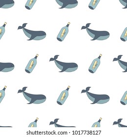 Navy vector seamless patterns