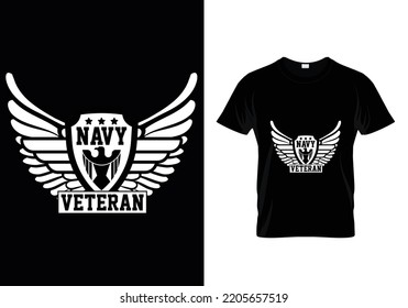 Navy Veteran Veteran T-shirt Design