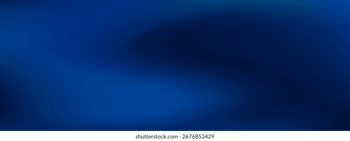 Fondo de Vector de gradiente de cielo nocturno de invierno marino. Fondo de pantalla gráfico de onda azul oscuro