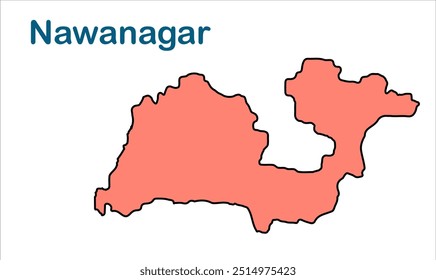 Nawanagar subdivision map, Buxar District, Bihar State, Republic of India, Government of Bihar, Indian territory, Eastern India, politics, village, tourism