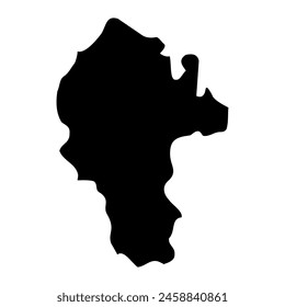 Mapa del distrito de Naxxar, división administrativa de Malta. Ilustración vectorial.
