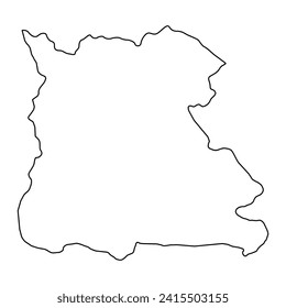 Naypyidaw Union Territory map, administrative division of Myanmar. Vector illustration.