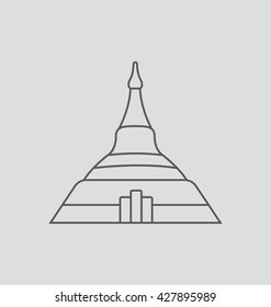 Naypyidaw  Vector Illustration