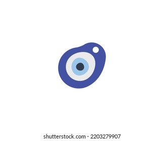 Nazar amulet vector isolated emoji icon. Nazar amulet emoticon