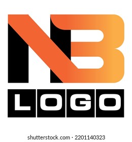 NB 3d logo same design in black and yellow,golden