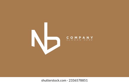 NB Alphabet letters Initials Monogram logo BN, N and B