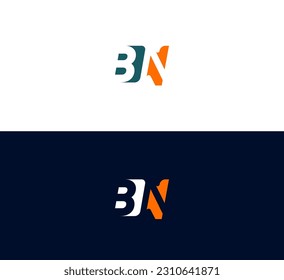 NB, BN Abstract Letters Logo  Monogram.