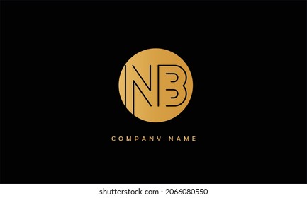 NB, BN Alphabets Letters Logo Monogram