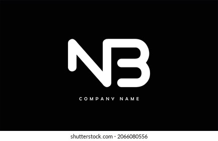 NB, BN Alphabets Letters Logo Monogram