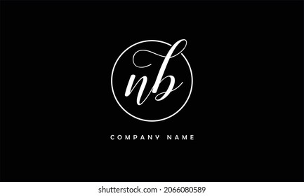 NB, BN Alphabets Letters Logo Monogram