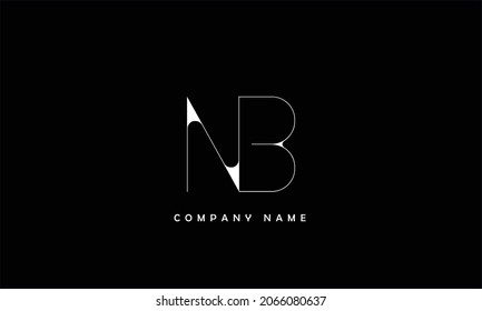 NB, BN Alphabets Letters Logo Monogram