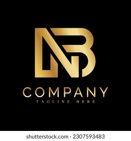NB, BN Alphabets Letters Logo Monogram