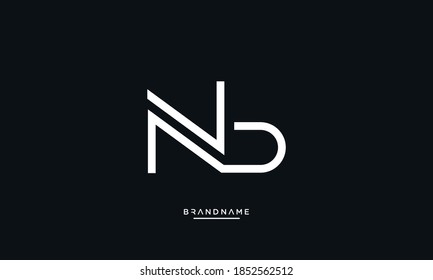 NB, BN, N, B Abstract Letters Logo Emblem Monogram