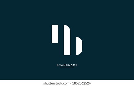 NB, BN, N, B Abstract Letters Logo Emblem Monogram