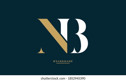NB, BN, N, B Abstract Letters Logo Emblem Monogram