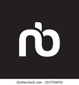 NB, BN, N, B Abstract Letters Logotipo Emblem Monograma