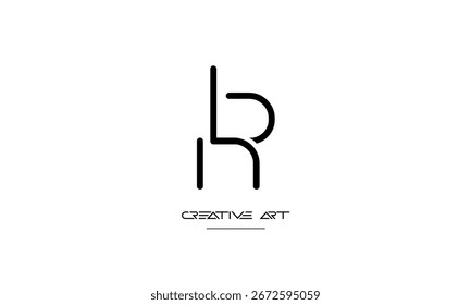 NB, BN, N, B letras abstractas logo monograma