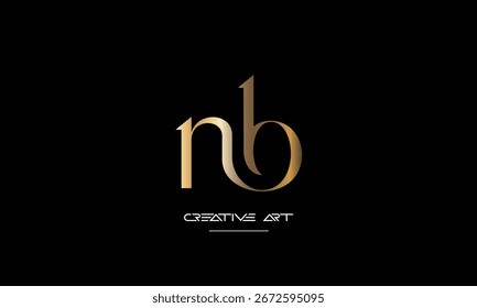 NB, BN, N, B abstrakte Buchstaben Logo-Monogramm