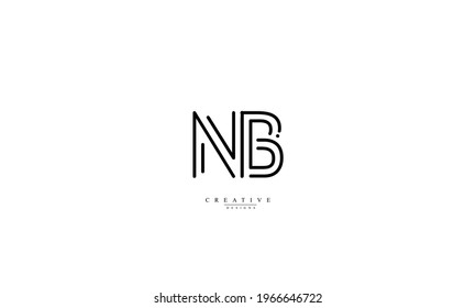 NB BN vector logo design