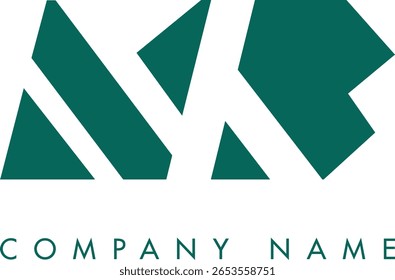 Diseño de Vector de logotipo de letra abstracta moderna creativa NB. Utilizable para su empresa o negocio e identidad de marca.
