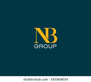 NB Group  Monogram business special logo design 