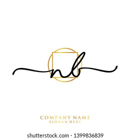 NB Initial handwriting logo template