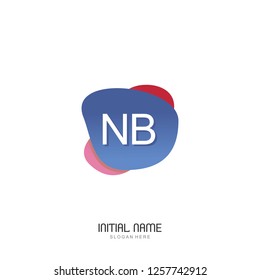 NB Initial logo template vector