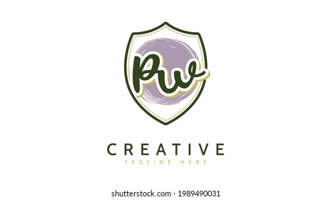 NB Initials, handwriting logo vector