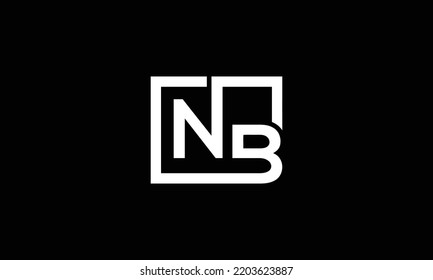 Nb Letter Initial Icon Logo Design Stock Vector (Royalty Free ...