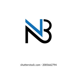 NB Letter Logo Alphabet Design Icon Vector Symbol Creative Idea.