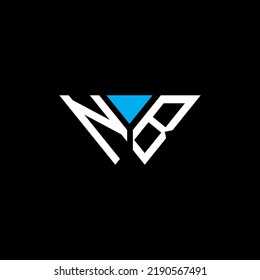 Diseño creativo del logo de la carta de NB con gráfico vectorial, logotipo simple y moderno de NB.