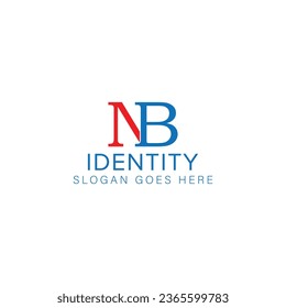 NB letter logo creative design with vector graphic, NB simple and modern logo.