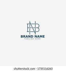 Vorlage für das Design von NB-Letter-Logos