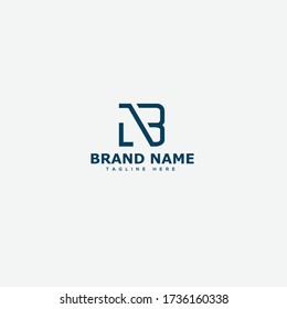 NB Letter Logo Design Template Vector