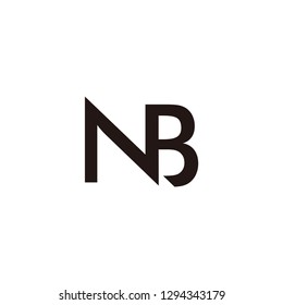nb letter vector logo