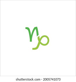 nb letter vector logo design