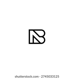 NB logo square vector illusion technology