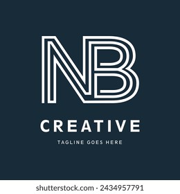 
NB logo vector, NB  icon vectorI letter Type Logo Design vector Template,
Abstract Letter NB logo Design,
