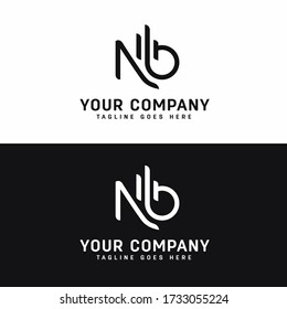 NB N B Letter Logo Design in Black Colors. Creative Modern Letters Vector Icon Logo Illustration,NB Letter Logo Design Template Vector,Outstanding professional elegant trendy awesome artistic NB Logo.