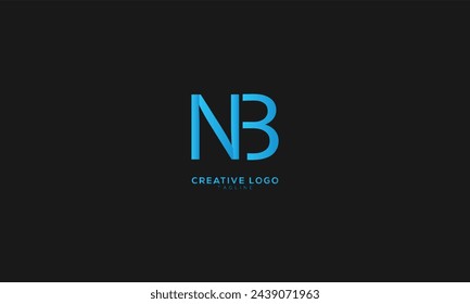 NB N3 Abstract initial monogram letter alphabet logo design