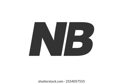 NB Techno Editable Font Logo For Corporate Branding. Bold, Futuristic Design With Unique Typographic Ideas. Minimal Custom Type And Dynamic Letter Variations For Promotion, Printing, And Book Titles