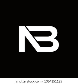 NB typography vector logo