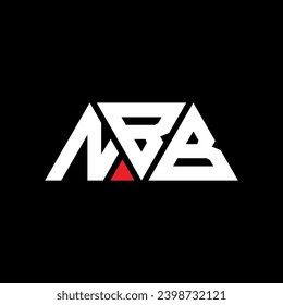 Logo-Design des NBB-Dreiecks mit Dreiecksform. Design-Monogramm des NBB-Dreieck-Logos NBB Dreieck-Vektorlogo-Vorlage mit roter Farbe. Das dreieckige NBB-Logo Einfach, elegant und luxuriös.
